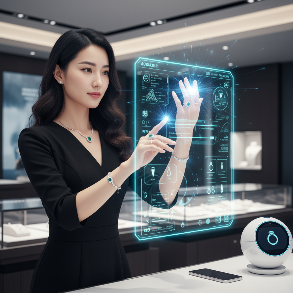 珠寶配飾AI虛擬試戴應用展示